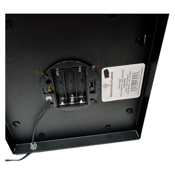 Halloween LED Skull Lantern Color Changing Light Candle Cutouts Purple Spooky - Picture 9 of 12